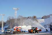Dank Schneekanonen und Naturschnee ist sich schon 3 Wochen vor dem Event eine starke Schneebasis gelegt für den Audi FIS World Cup 2013 im Olympiapark (©Foto: Martin Schmitz)